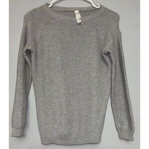 Aeropostale Women's Pullover Sweater - Gray Size Small- Crew Neck